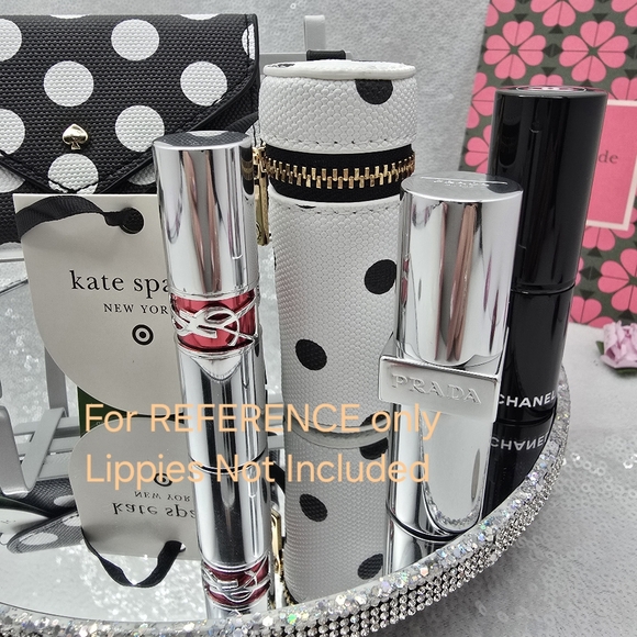 Kate Spade x Target Polka Dot Card Case & Lipstick Holder Bag Charm Set - Picture 16 of 16